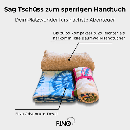 Produktvergleich: FiNo Adventure Towel vs. herkömmliches Mikrofaser-Handtuch
